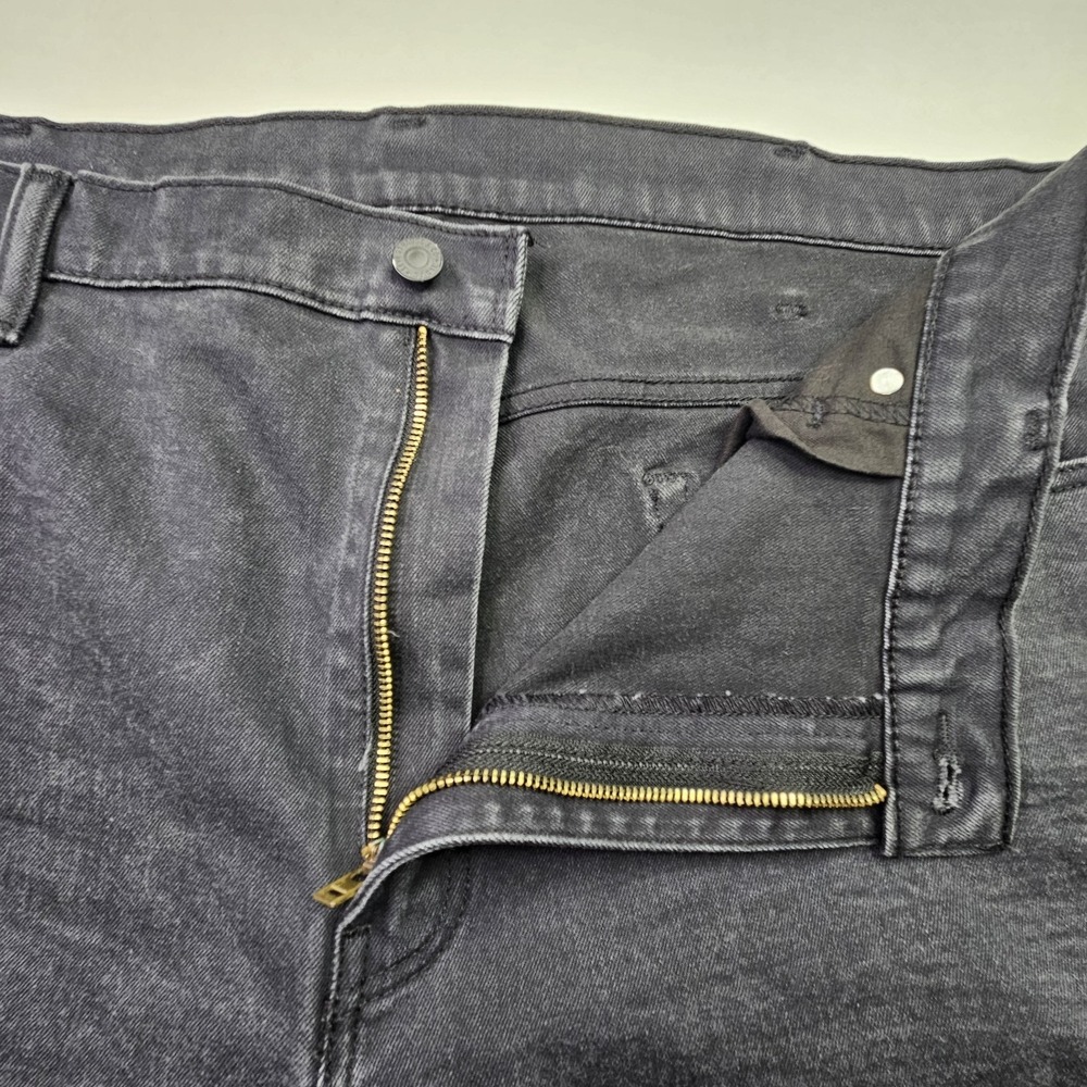 LEVI'S 569 Loose Straight Jeans 42x32 Black Dark Wash Denim Baggy Relaxed Fit - Picture 10 of 13